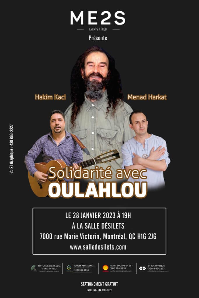 Solidarité ave Oulahlou, 28 janvier 2023, Montréal