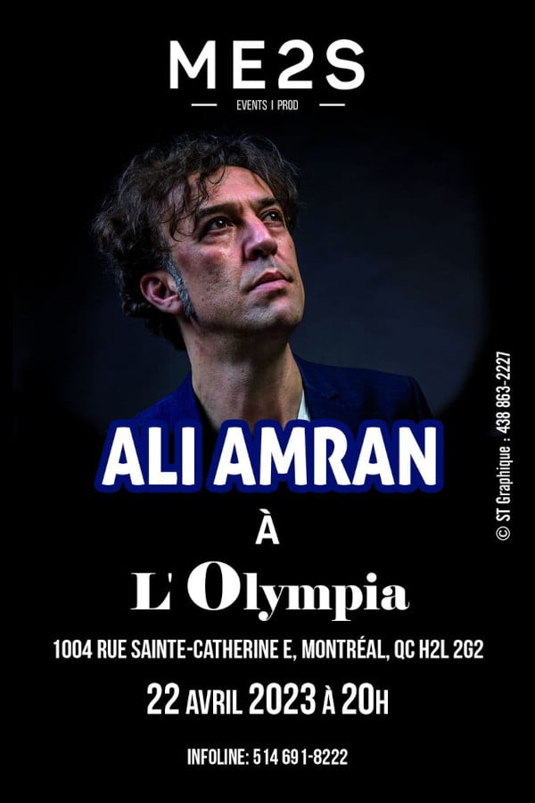 Ali Amran à L'Olympia de Montréal avril 2023 - taddart tv